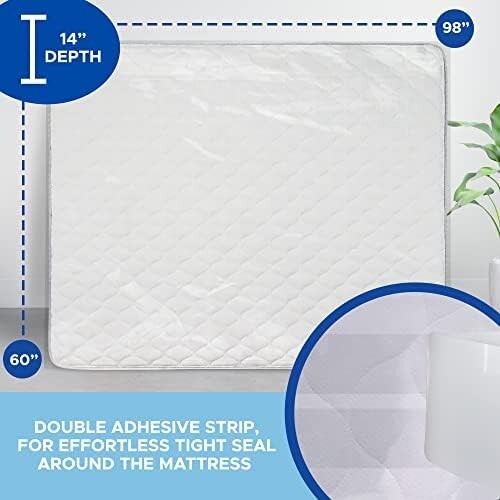 2-Pack Heavy Duty 5 Mil Thick Mattress Bags Furniture Storage Bags, Queen Size