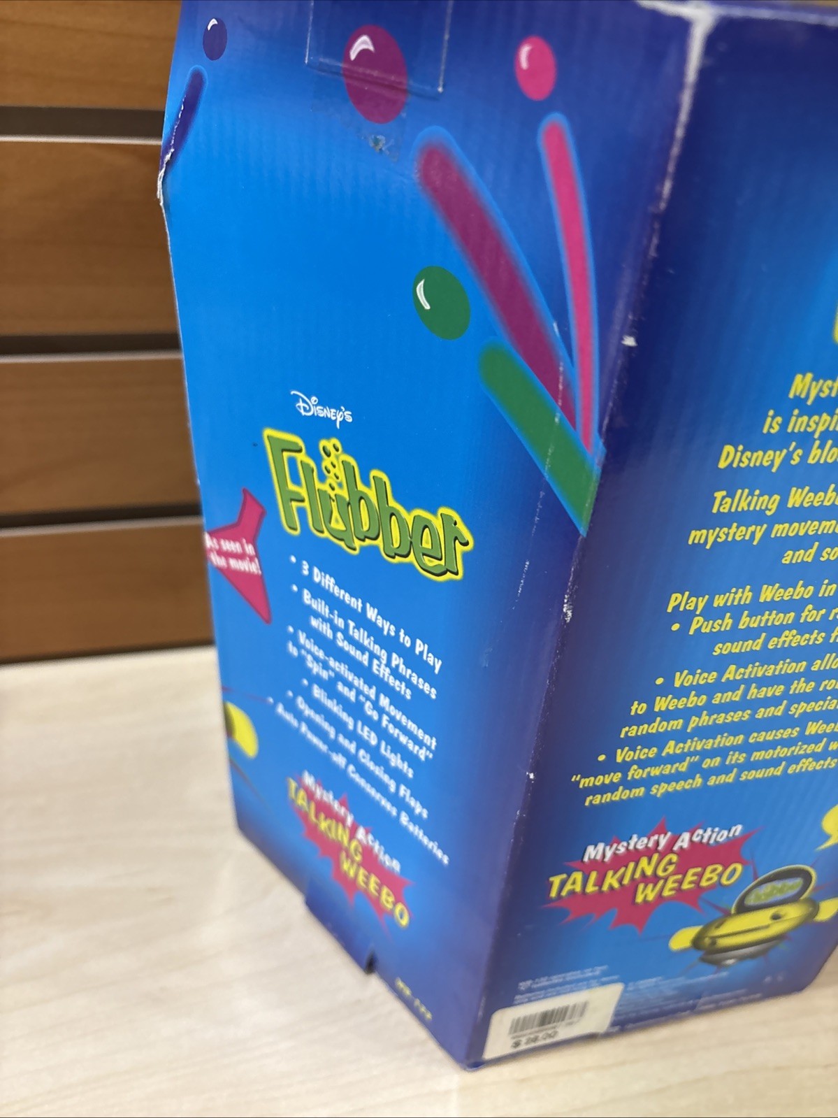 Disney Flubber Talking Weebo Robot Voice Activated Movement & More New