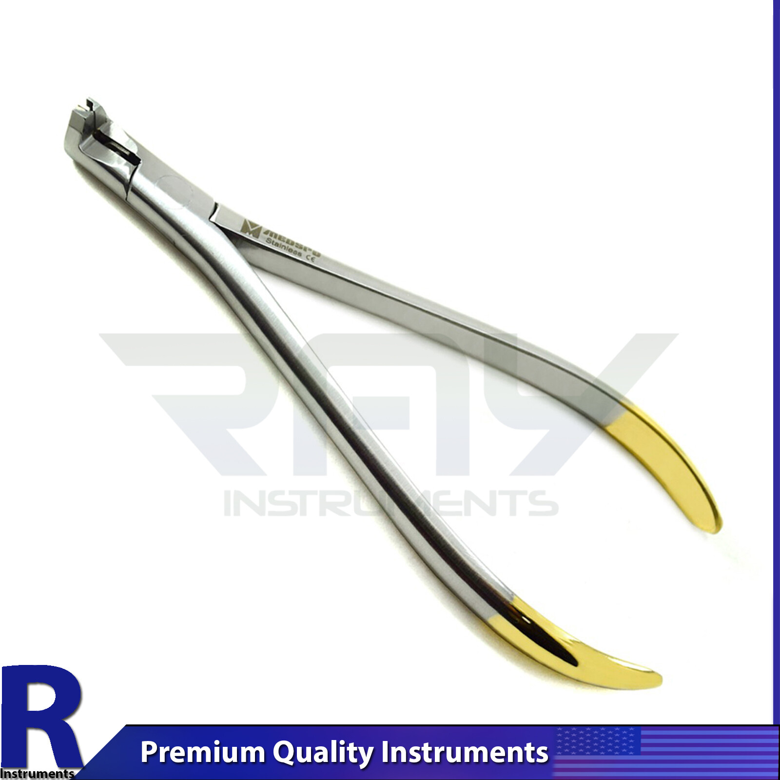 Distal End Cutter Flush Cut Dental Orthodontic Hold Archwire Pliers TC 14cm CE