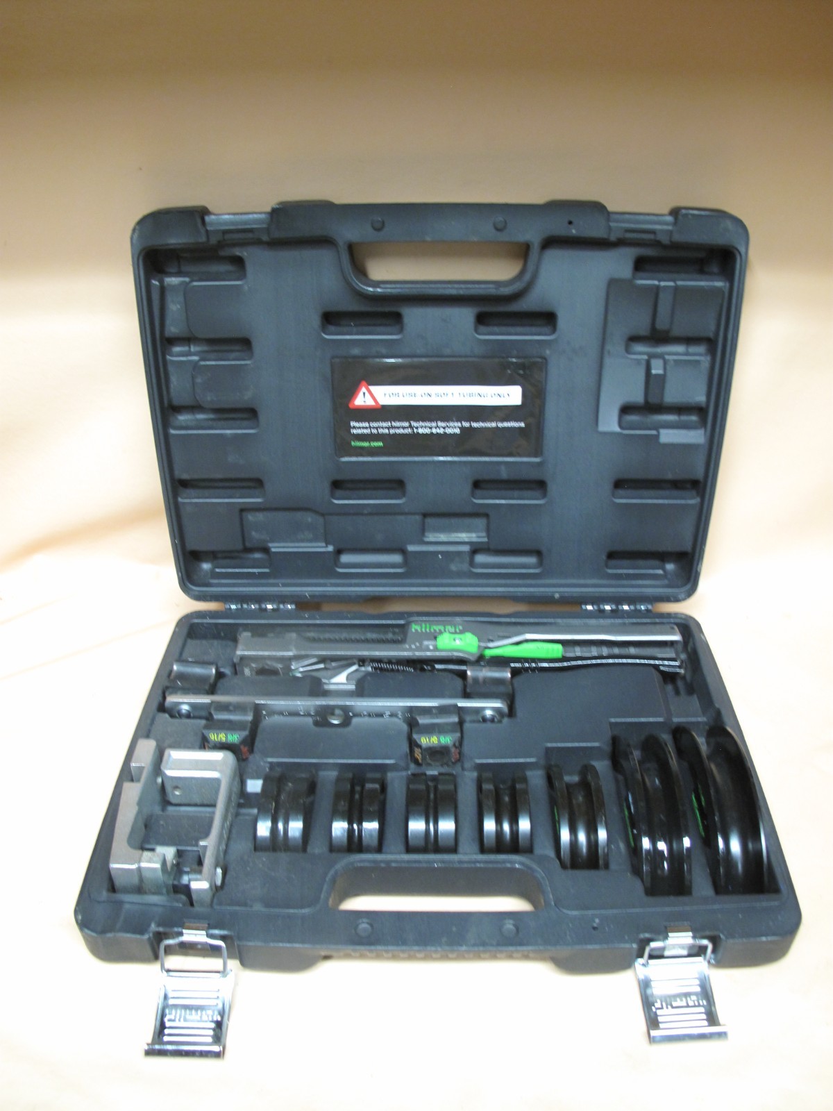 Hilmor compact bender kit w/ reverse bedding attachment for copper