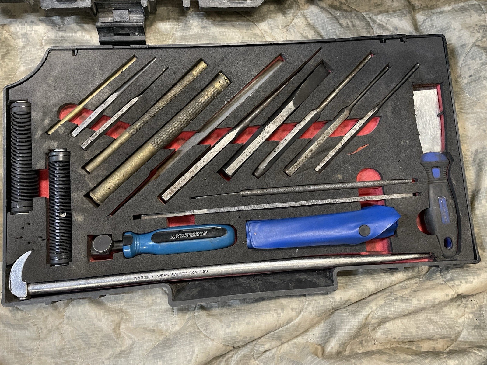 ARMSTRONG MILITARY TOOL KIT SET GENERAL MECHANIC USMC GMTK with Top Tray