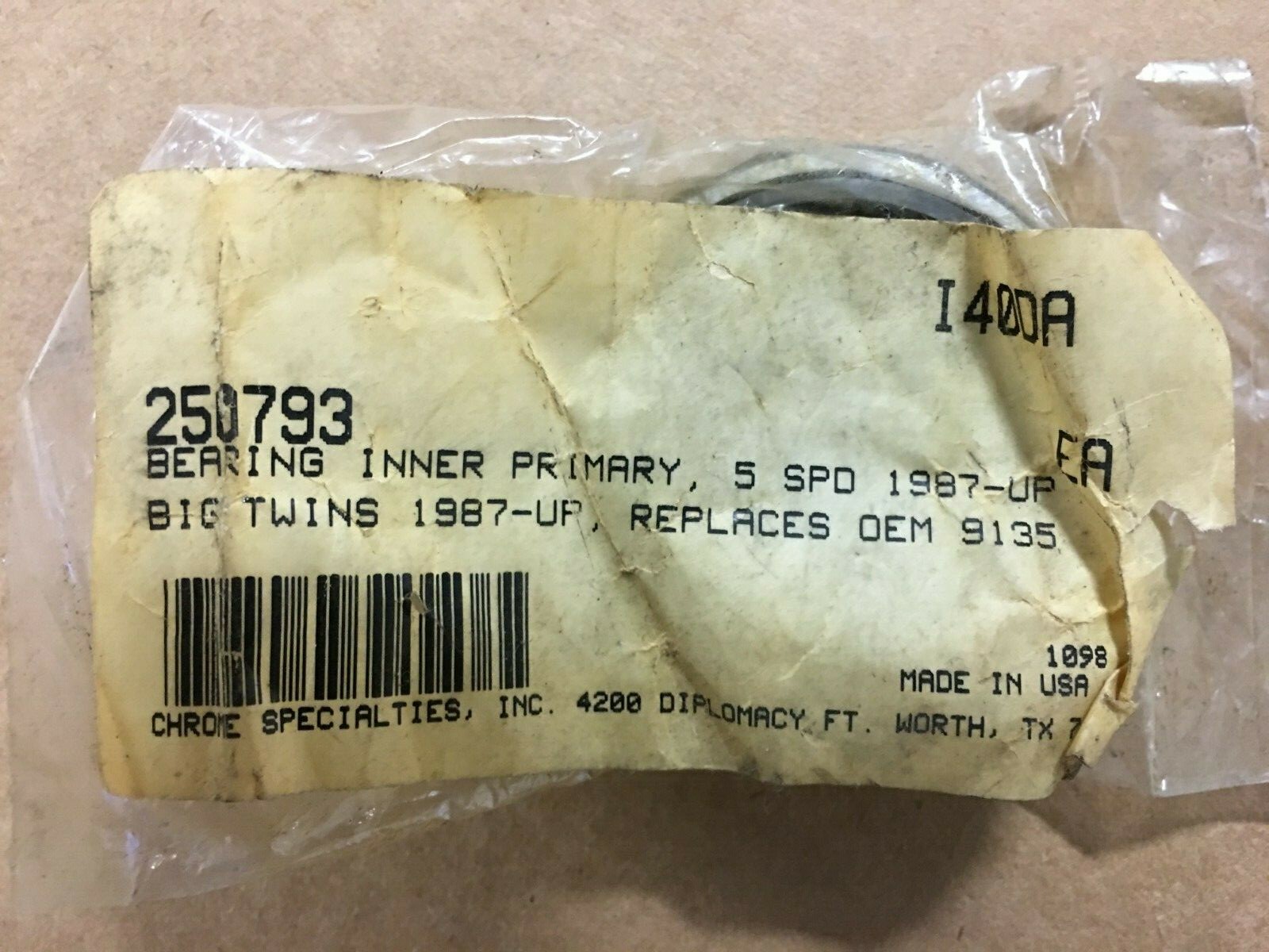 Harley inner primary bearing 5sp 1987-up BT 1987-up OEM #9135 early Big Dog