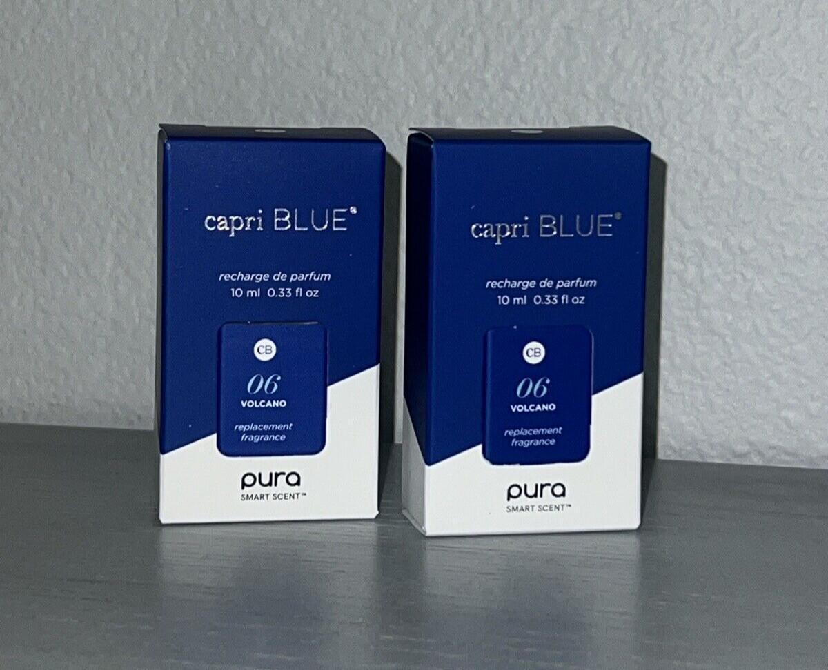 Pura Capri Blue Volcano Smart Diffuser Replacement Fragrance Refill 2 Pieces