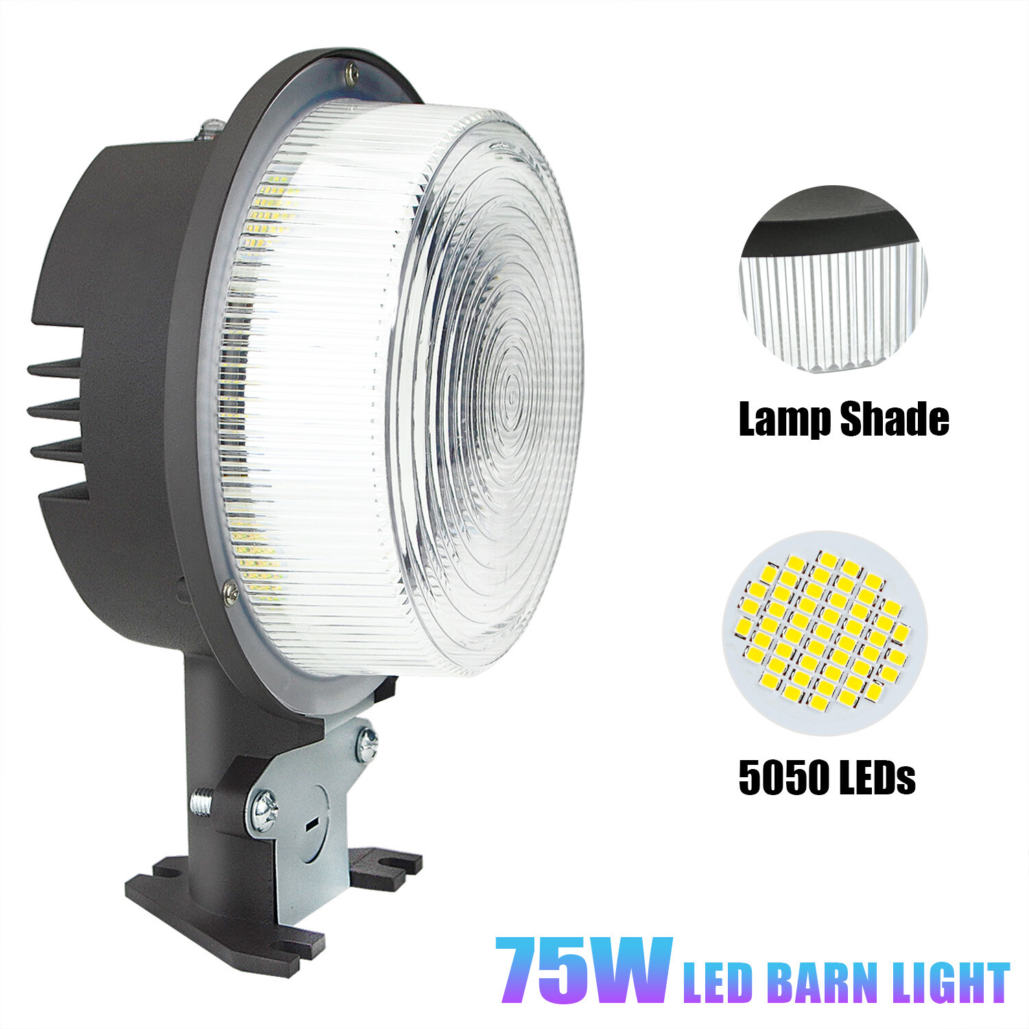 75W Outdoor Dusk to Dawn LED Wall Light – Area,Street,Garage,Barn,Security Light