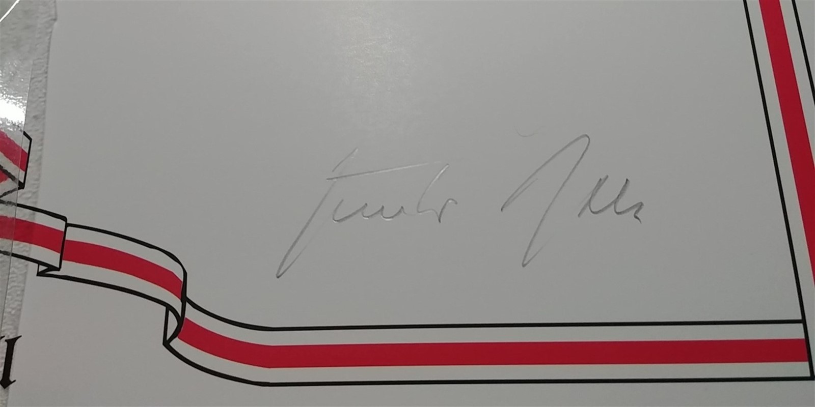 Gunther Rall signed color mini-print. Luftwaffe Ace. with 275 kills! WWII. Nice