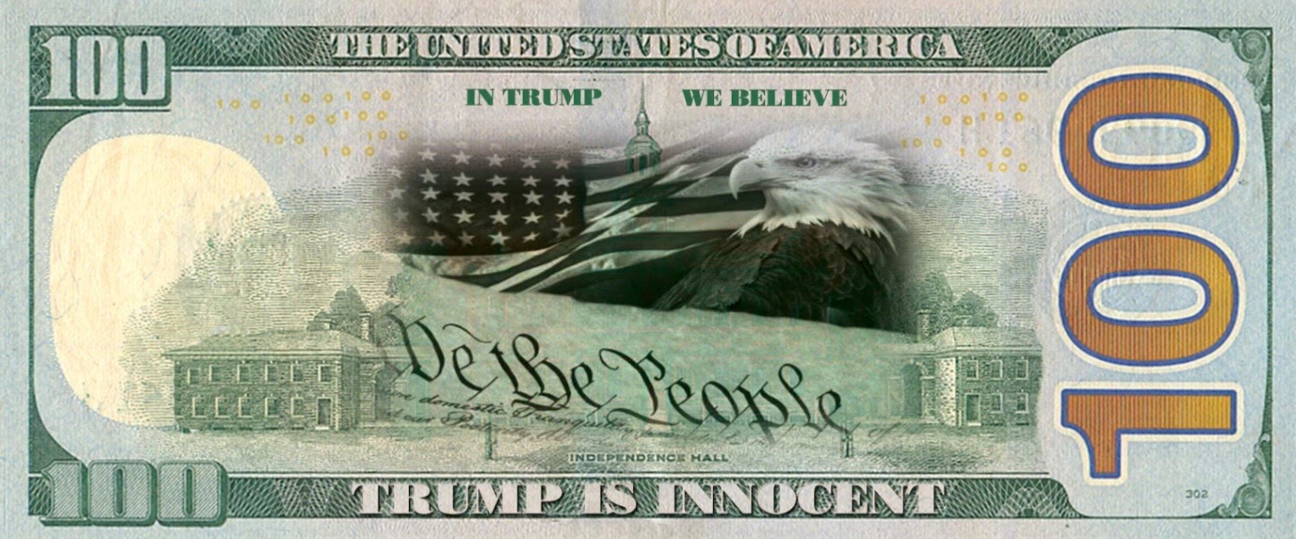 25 Pack Donald Trump is Innocent POTUS Collectible $100 Dollar Novelty Banknotes