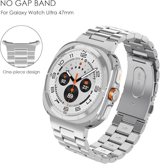 Stainless Steel Band for Samsung Galaxy Watch Ultra 47mm 2024 Bracelet Strap