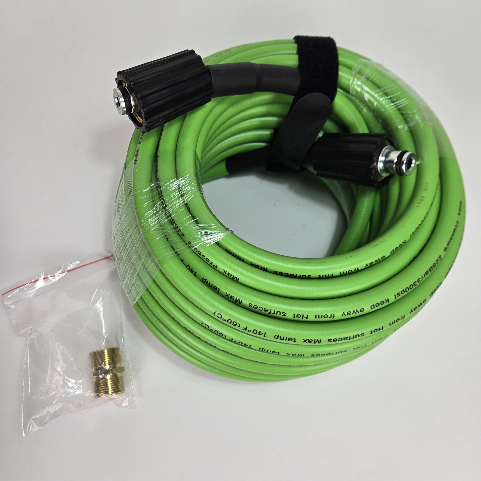 High Pressure Washer Hose 3300 PSI 1/4" ID x 50FT M22 Flexible Kink Resistant