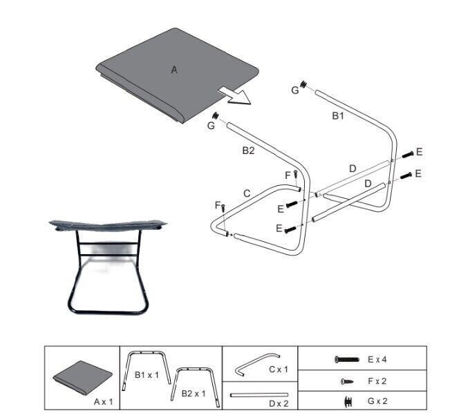 Supportive Padded Leg Rest Foot Stool Relaxation Improve Circulation Ottoman NEW