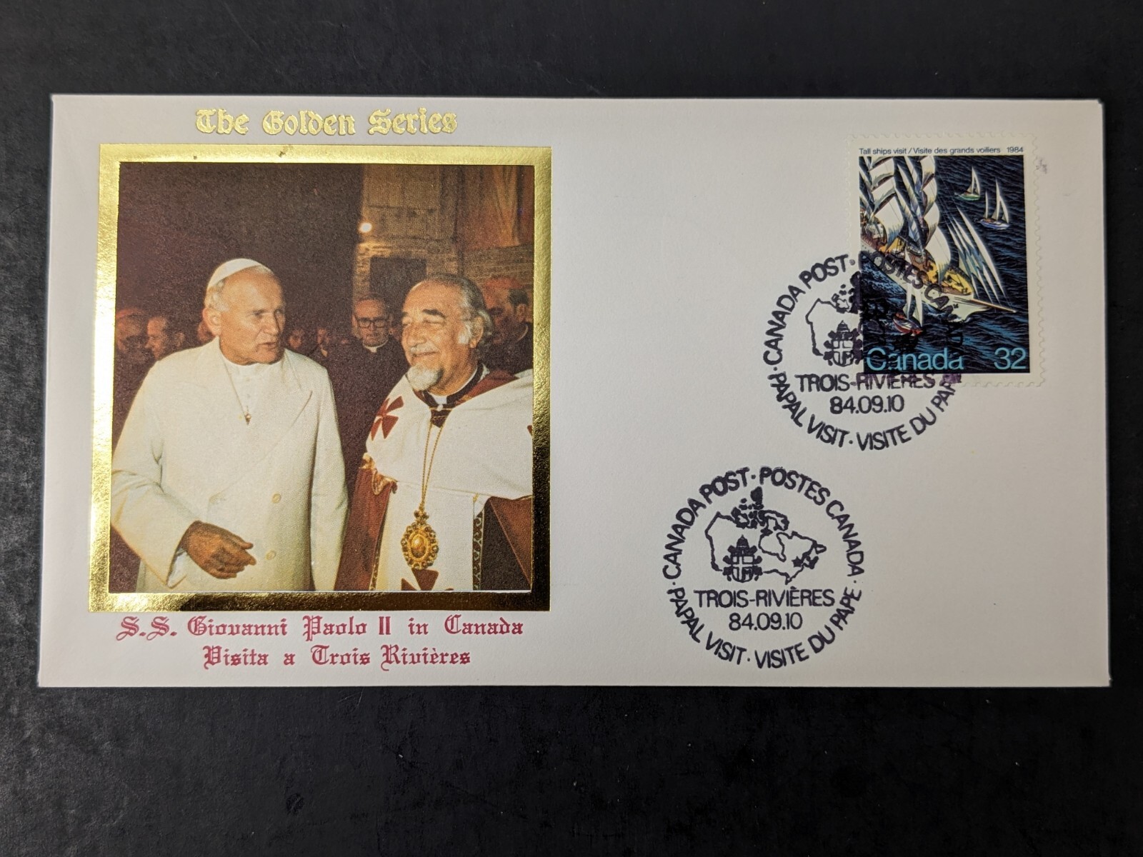 Pope John Paul II, The Golden Series Trip to Canada, 12 Covers Postcards Stamps