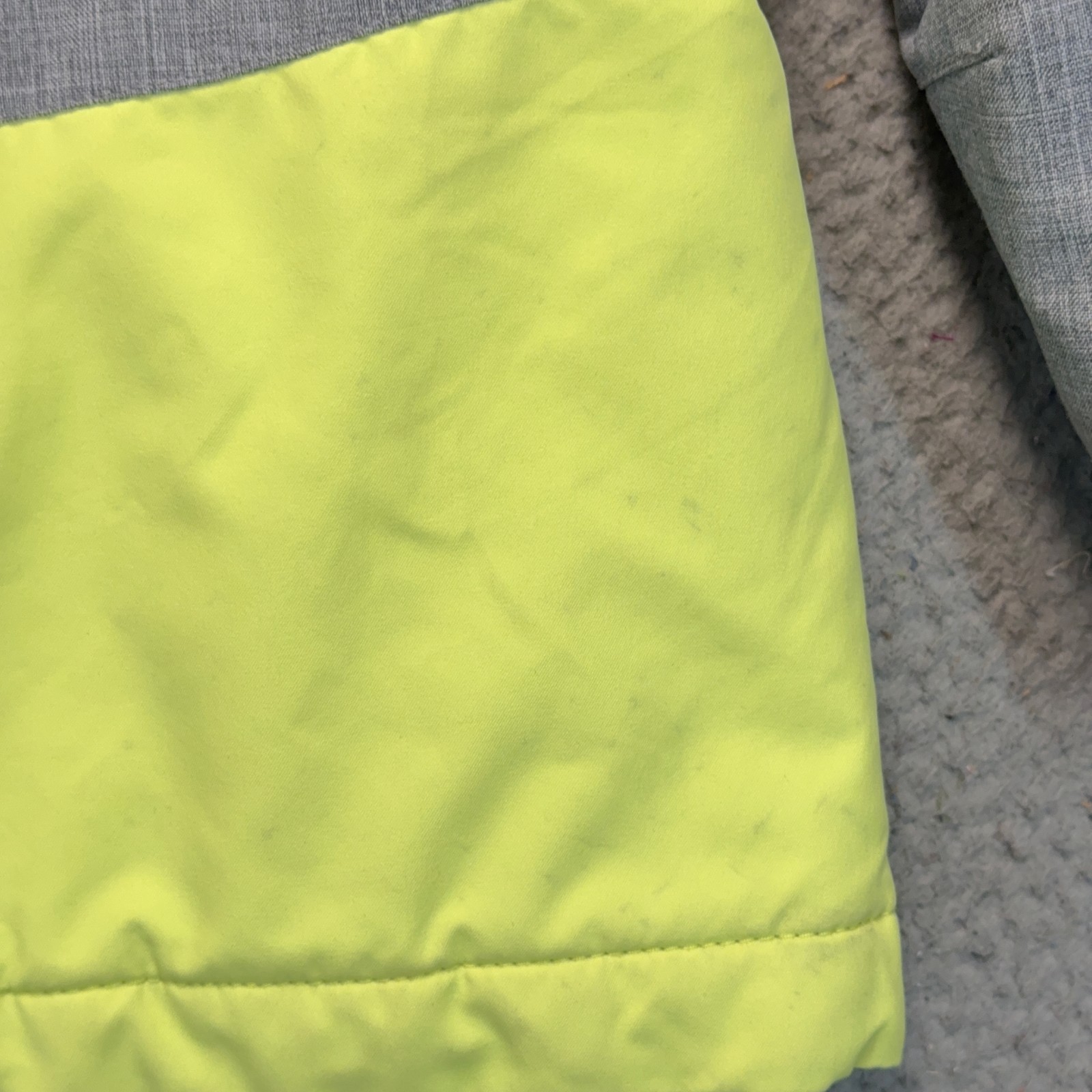 ONeill Jacket Girls 8 Gray Yellow Colorblock Snowboard Ski Hooded Insulated