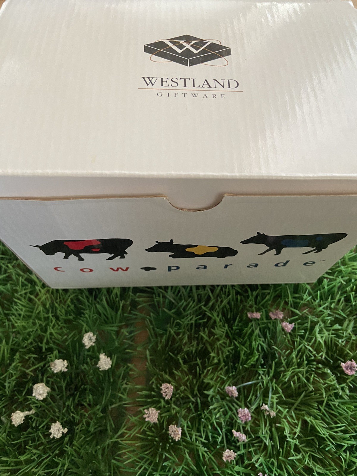 Cow Parade Even Cowgirls Get The Blues 2001 Complete w/ Box & Tag Item #9180