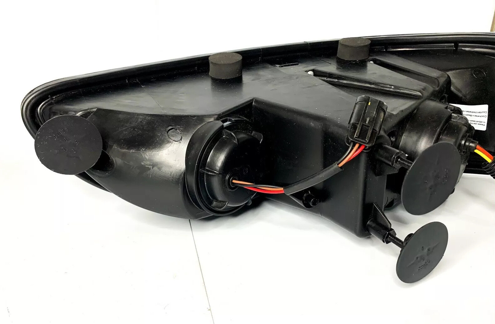 Pair Chrome Projection Headlights Dual Function LED Light Bar Peterbilt 386/387