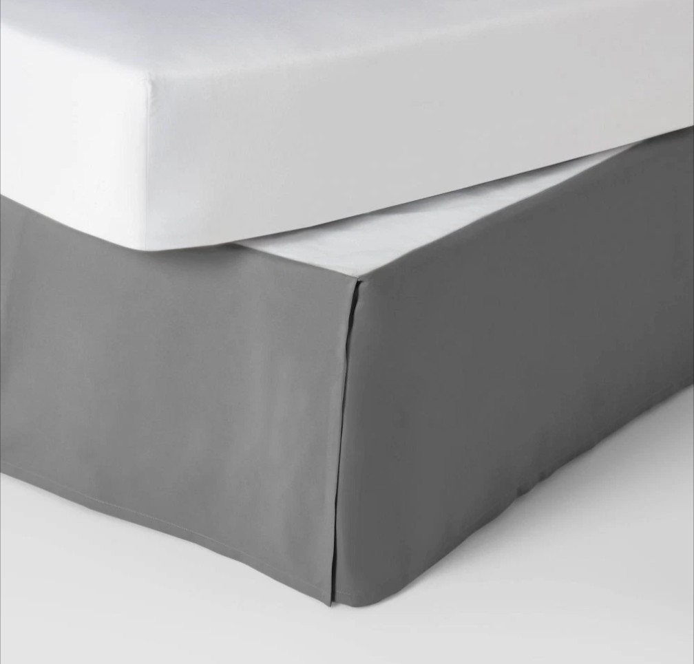 Queen Simple Pleat Kids' Bedskirt Gray  Pillowfort Target 🎯