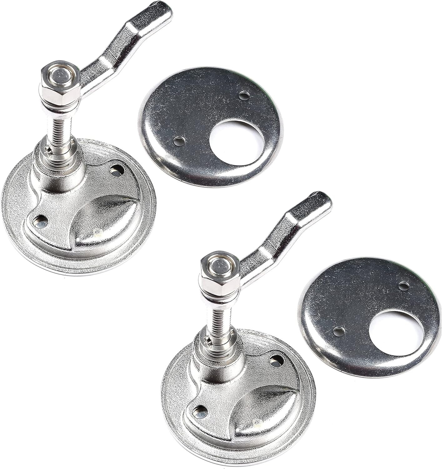 2Pcs 316 Stainless Steel Marine Boat Hatch Latch Turning Lift Handle Flush Mount