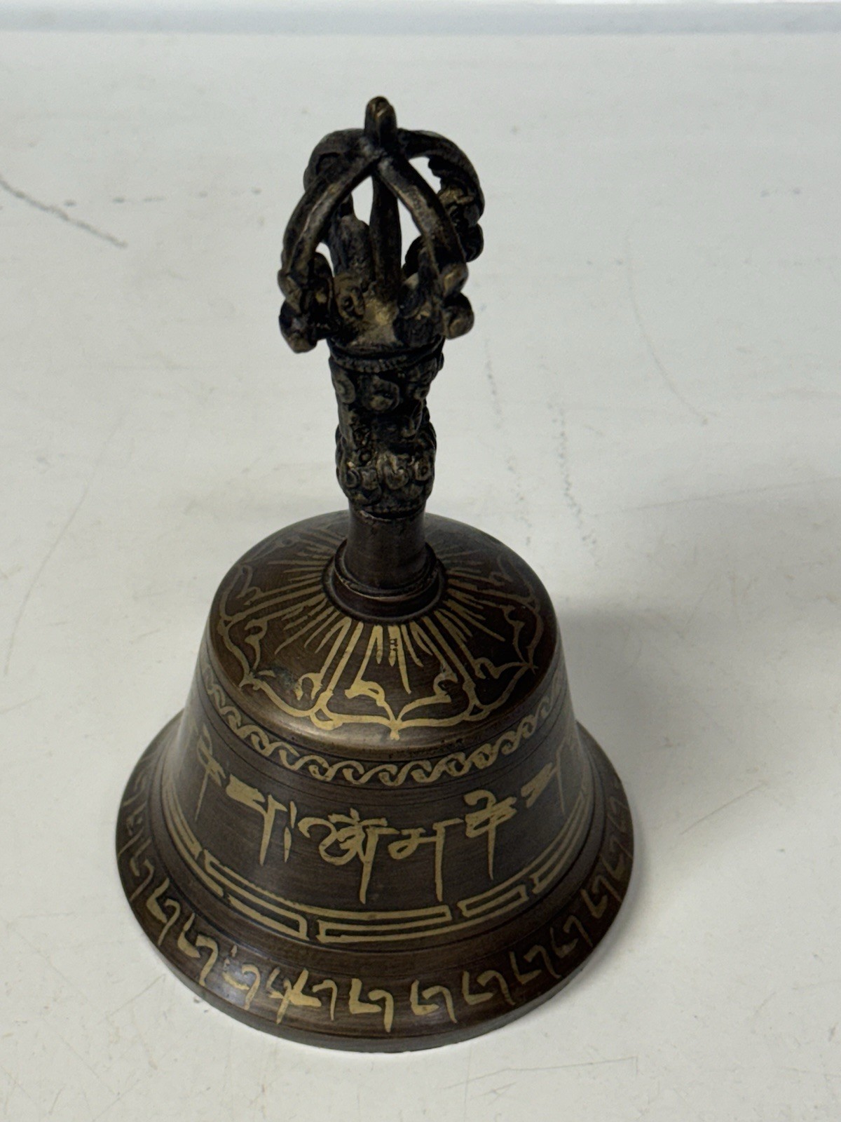 Vintage Tibetan Buddhist Meditation Bell Prayer Bell 6 Inch