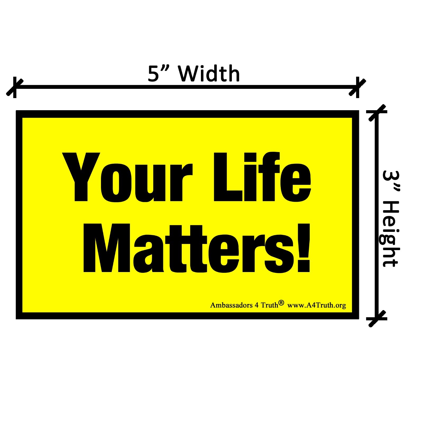 Your Life Matters! | Gospel Tracts | Bible Tracts | Size (3"x5") | Pack of 50