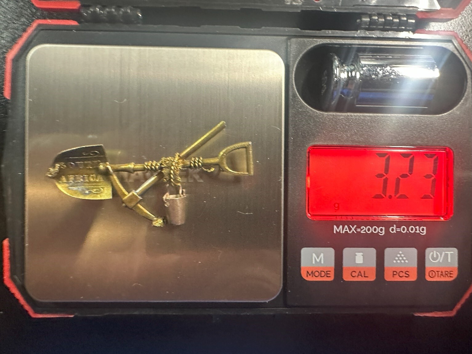 Vintage Gold Mining Pin / Calif Gold / Brooch, Nuggets, Shovel, Pick / 15c Gold