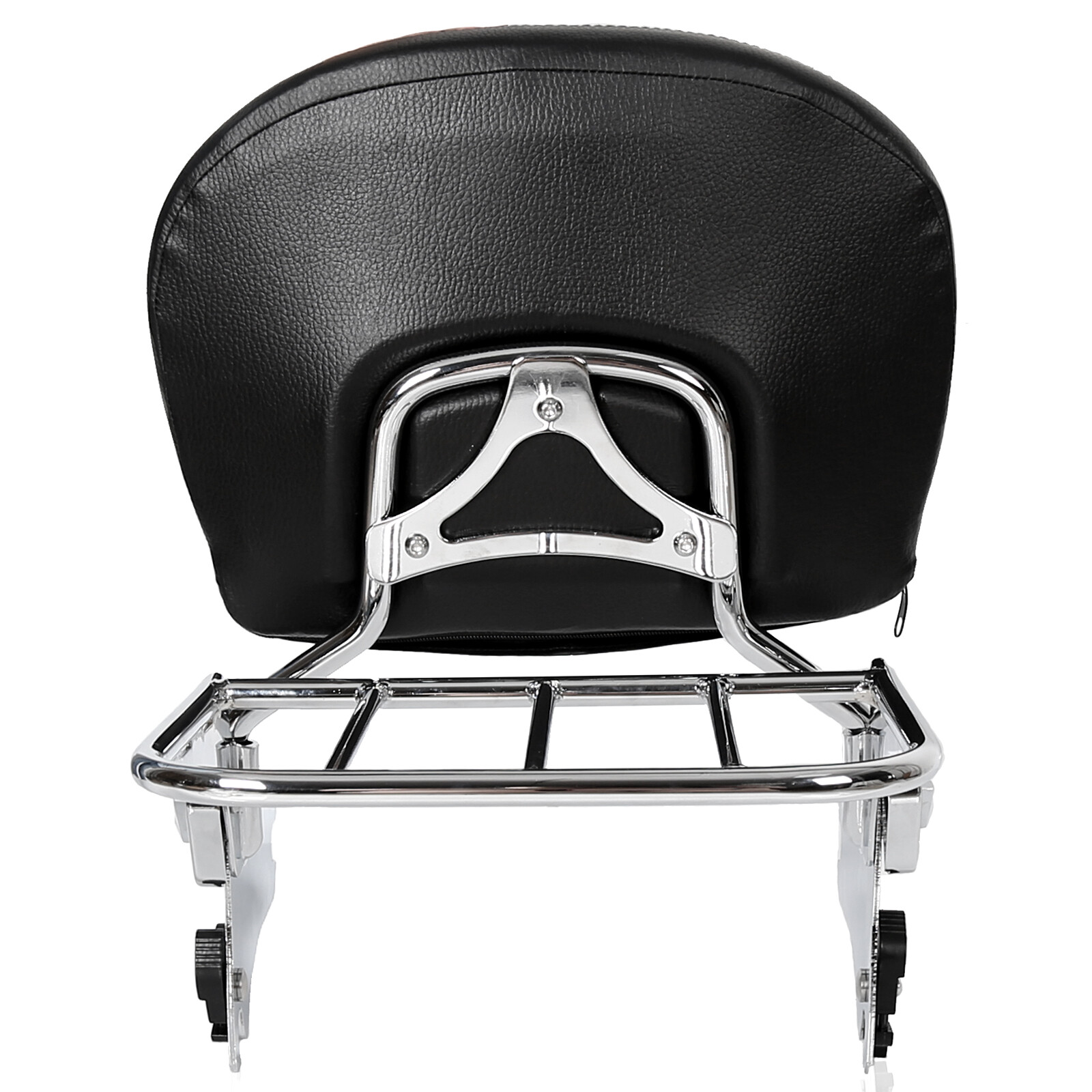 For 94-08 Harley Road King Electra Glide Detachable Sissy Bar Backrest With Rack