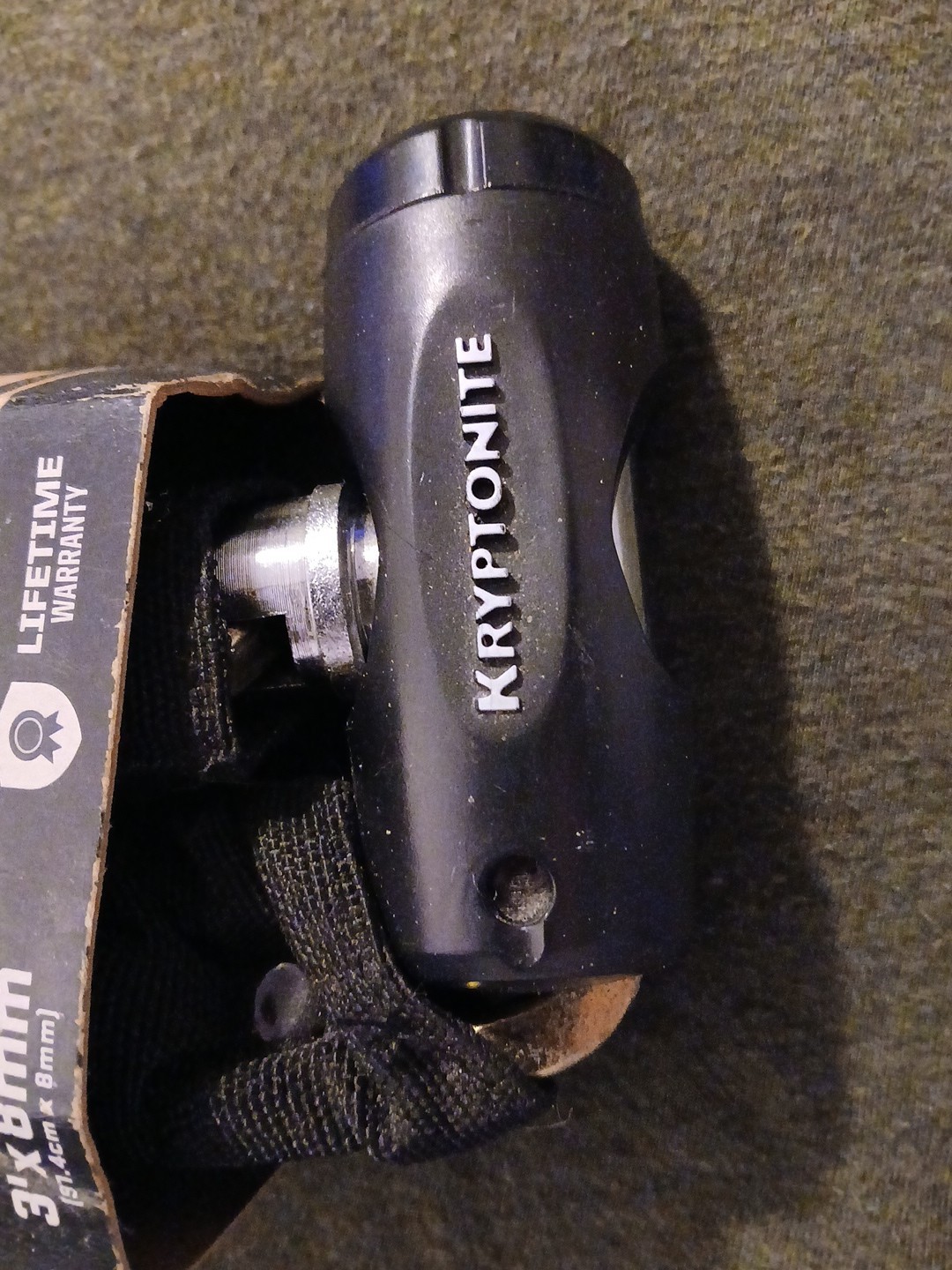 Kryptonite Chain Key Chain 3 ft x 8mm (5/16 in) 2 Keys NEW - Security Level 4 👀