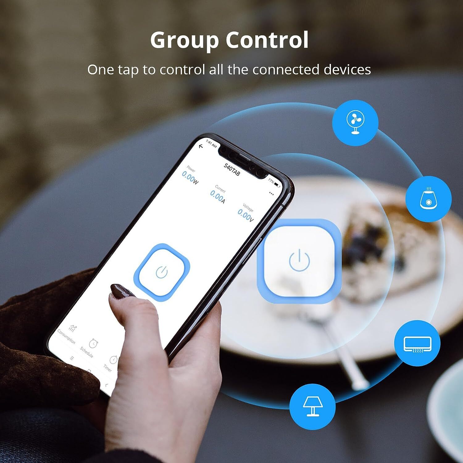 SONOFF S40 WiFi Smart Plug 15A with Energy Monitoring Voice Remote Control 2PCS