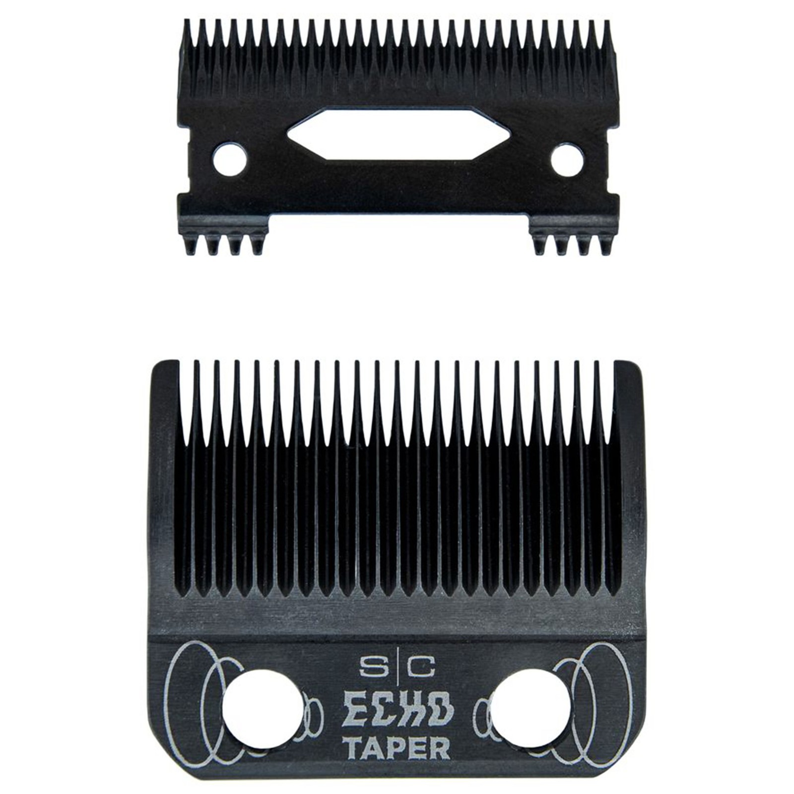 StyleCraft ECHO Taper Blade Set ECHO Deep Tooth Moving Blade Black SC553B Gamma