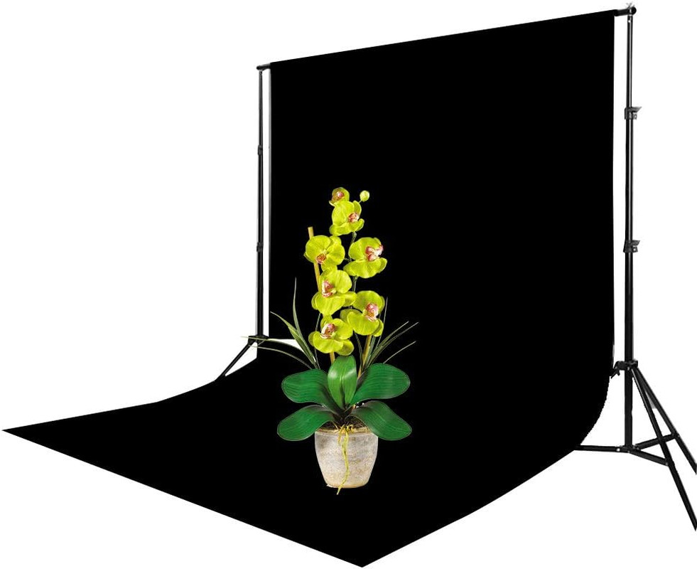 Black Velvet Photography Backdrop,Light Absorbing Non Reflective Solid Professio