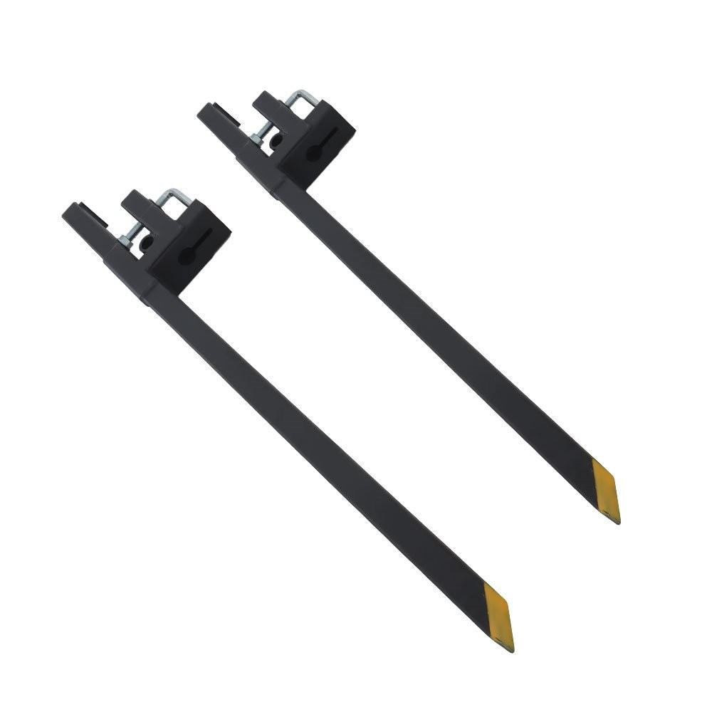 Clamp On Bucket Loader Attachment Skid Steer Tractor Pallet Forks 60" 4000Lbs