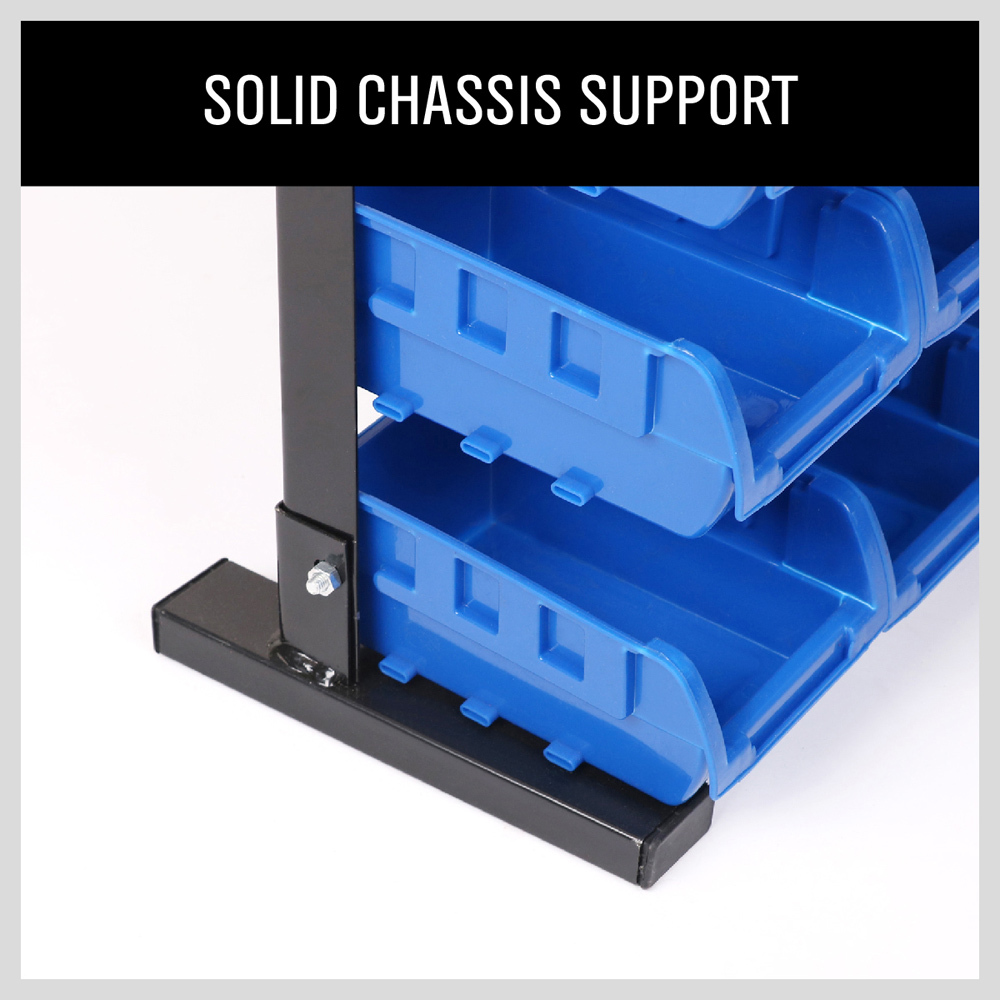 6 Shelf 36 Bin Storage Rack Shelving Commercial Storing Wire Shelves Organizer