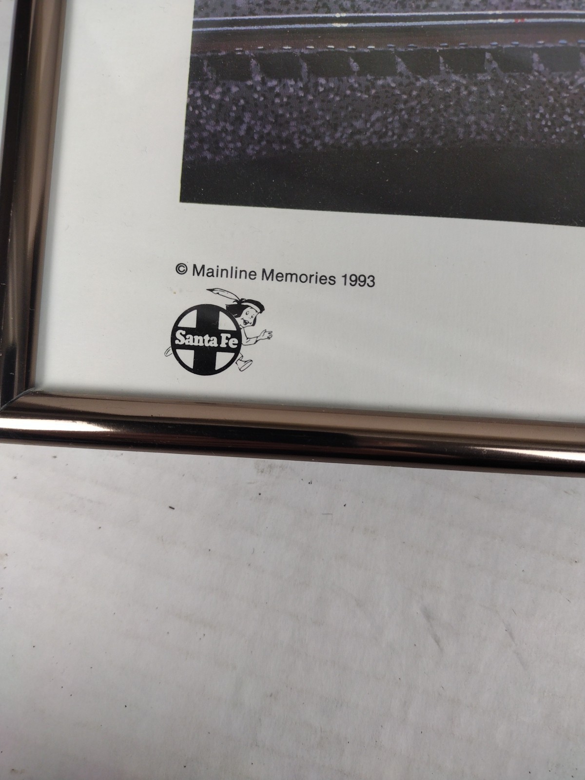 ROLLING THUNDER by ROBERT WEST Artist Signed Railroad Art 1993 Vintage Framed