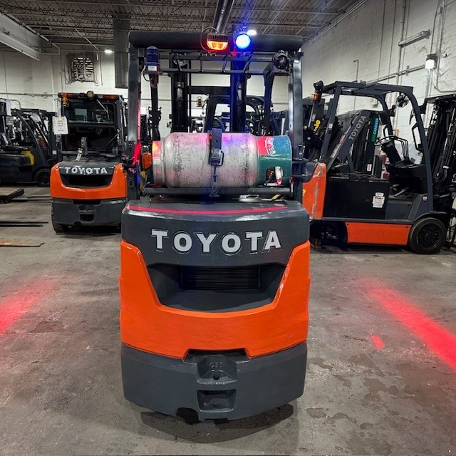2020 Toyota 8FGCU30 6000lb Used Forklift LP Gas Triple Mast Sideshift 4978 Hours