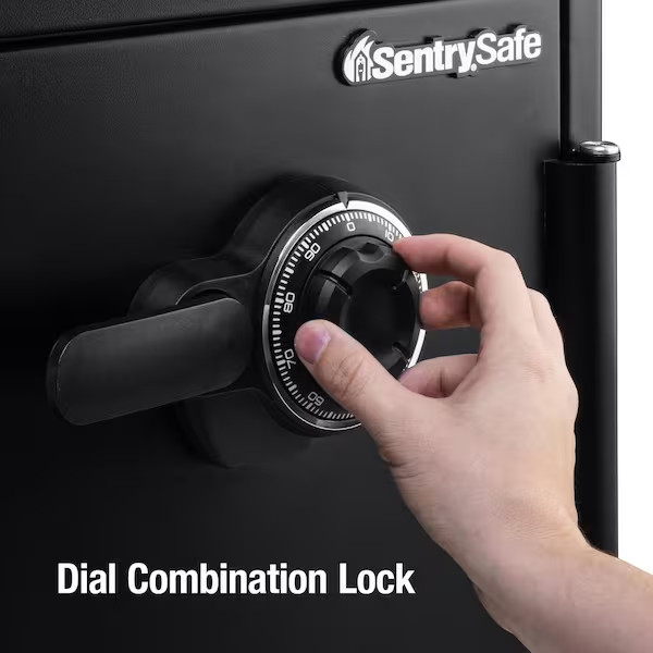 SentrySafe Home Safe 1.23 cu ft Combination Waterproof Residential Steel Black