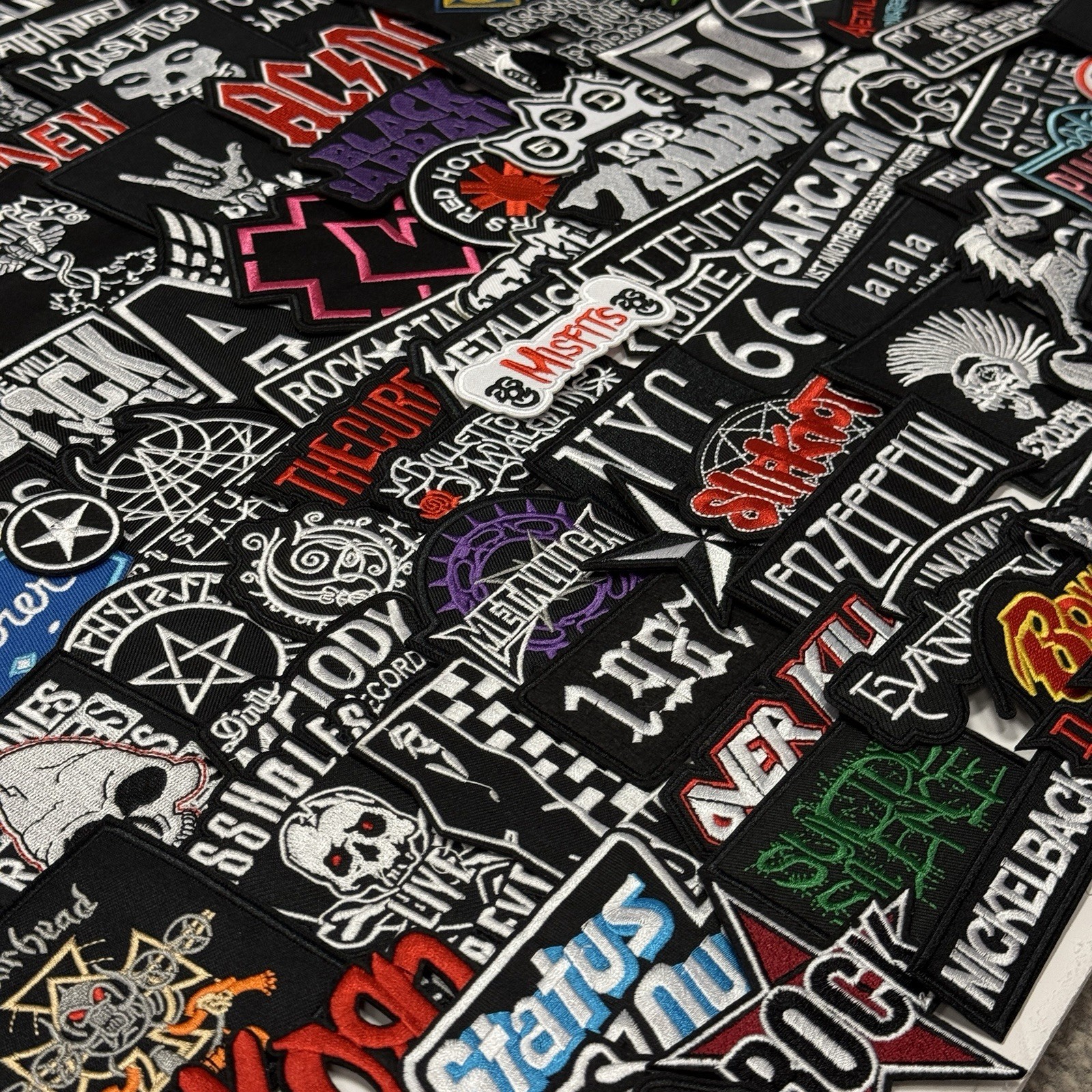 Rock Band Music Punk Heavy Metal Iron-On Embroidery Applique Patch Random Lots