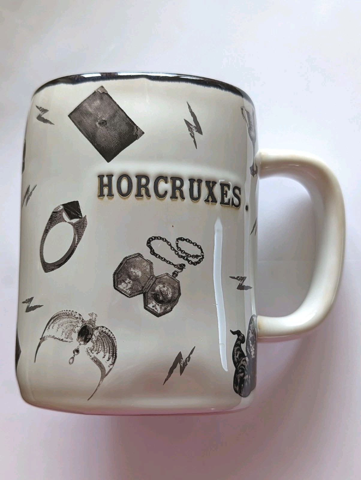 HORCRUXES . Harry Potter Rae Dunn Mug Collectible Wizard Magic Fantasy 20oz