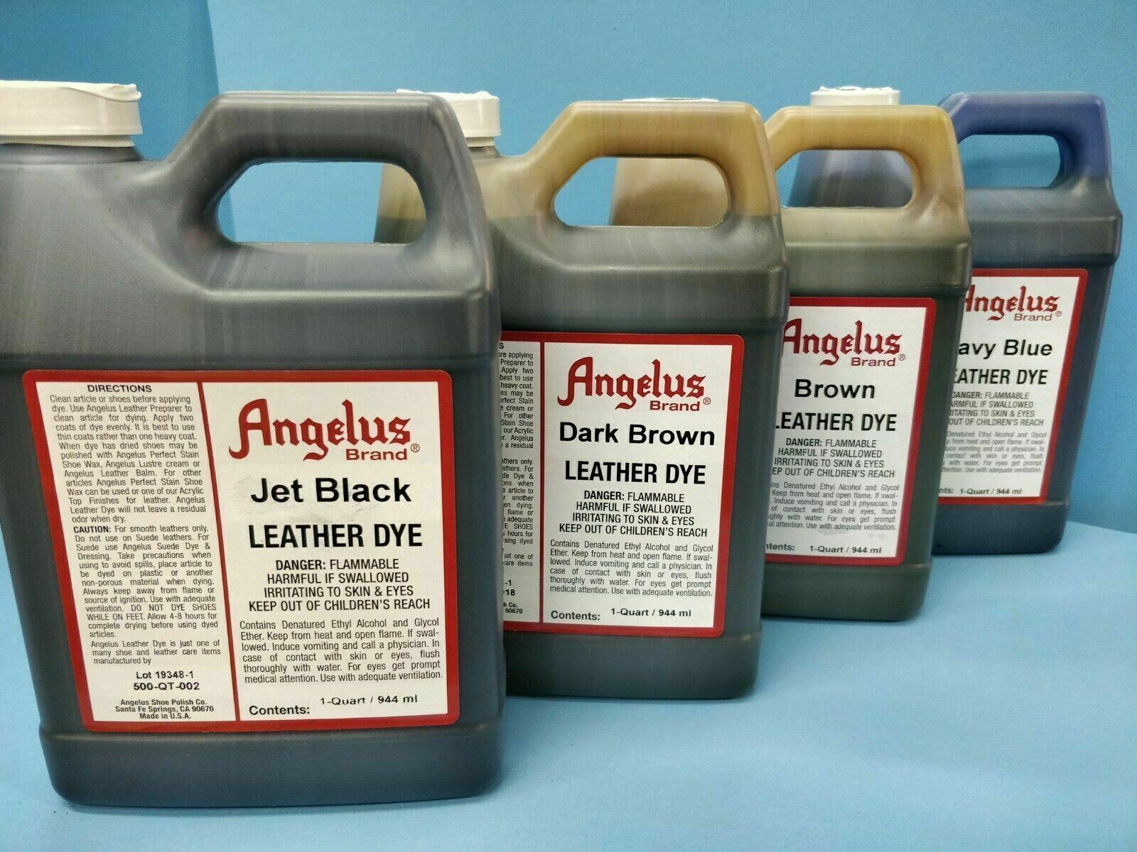 Angelus Quart Leather Dye for Shoes-Boots-Belts-Coats-Furniture-Crafts