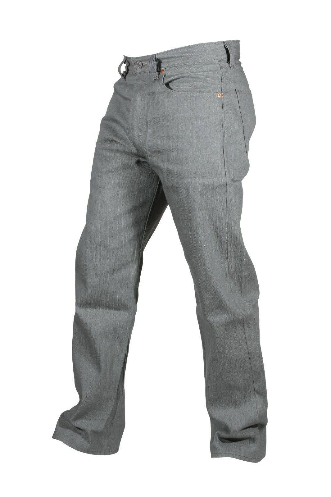Levis 501 Shrink To Fit Button Fly Jeans Straight Leg Color Gray Rigid 1403