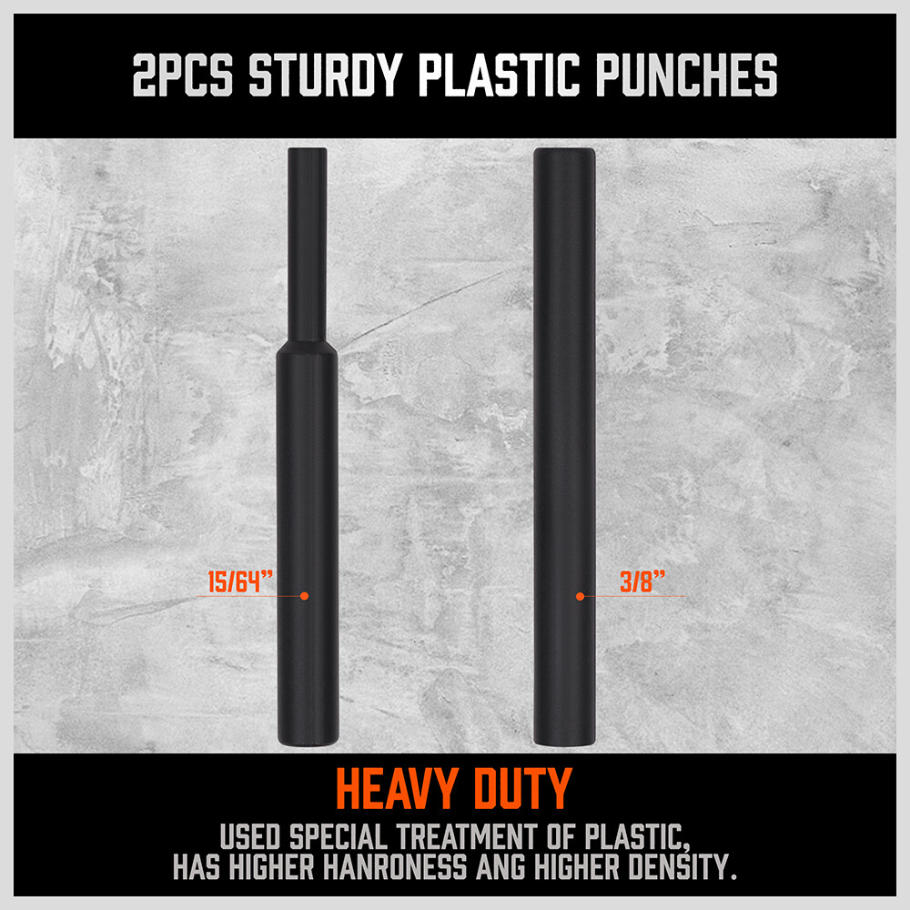 22pcs Pin Punch Set Brass Steel Nylon Punch Hammer Gunsmith Drift Pin Punch Set