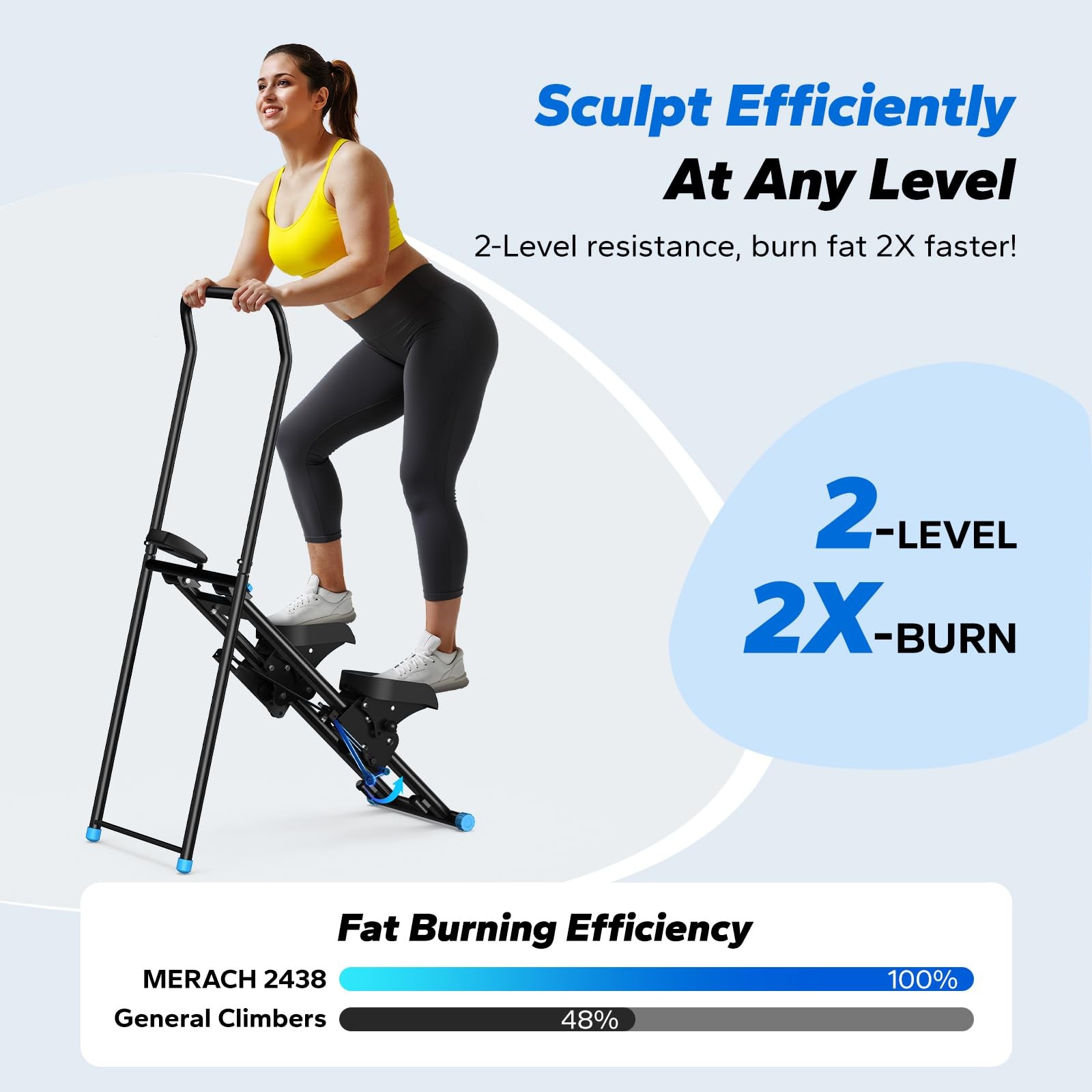 MERACH Stair Stepper for Home Gym Exercise, New Version Vertical Climber Machine