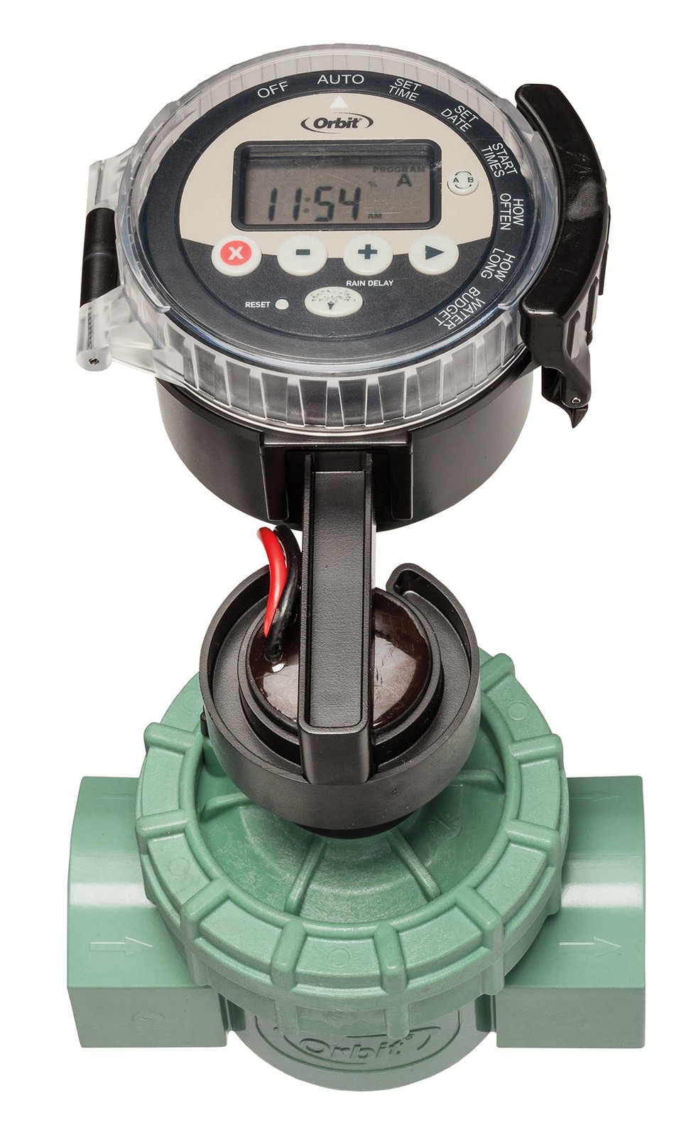 Orbit 57860 Battery Powered Programmable 4-Zone Sprinkler Timer with 1 in. Valve