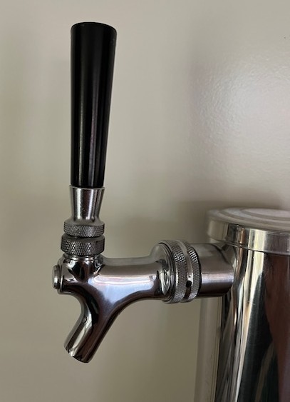 Single tap kegerator tower. Heavy gauge stainless steel. Professional quality.