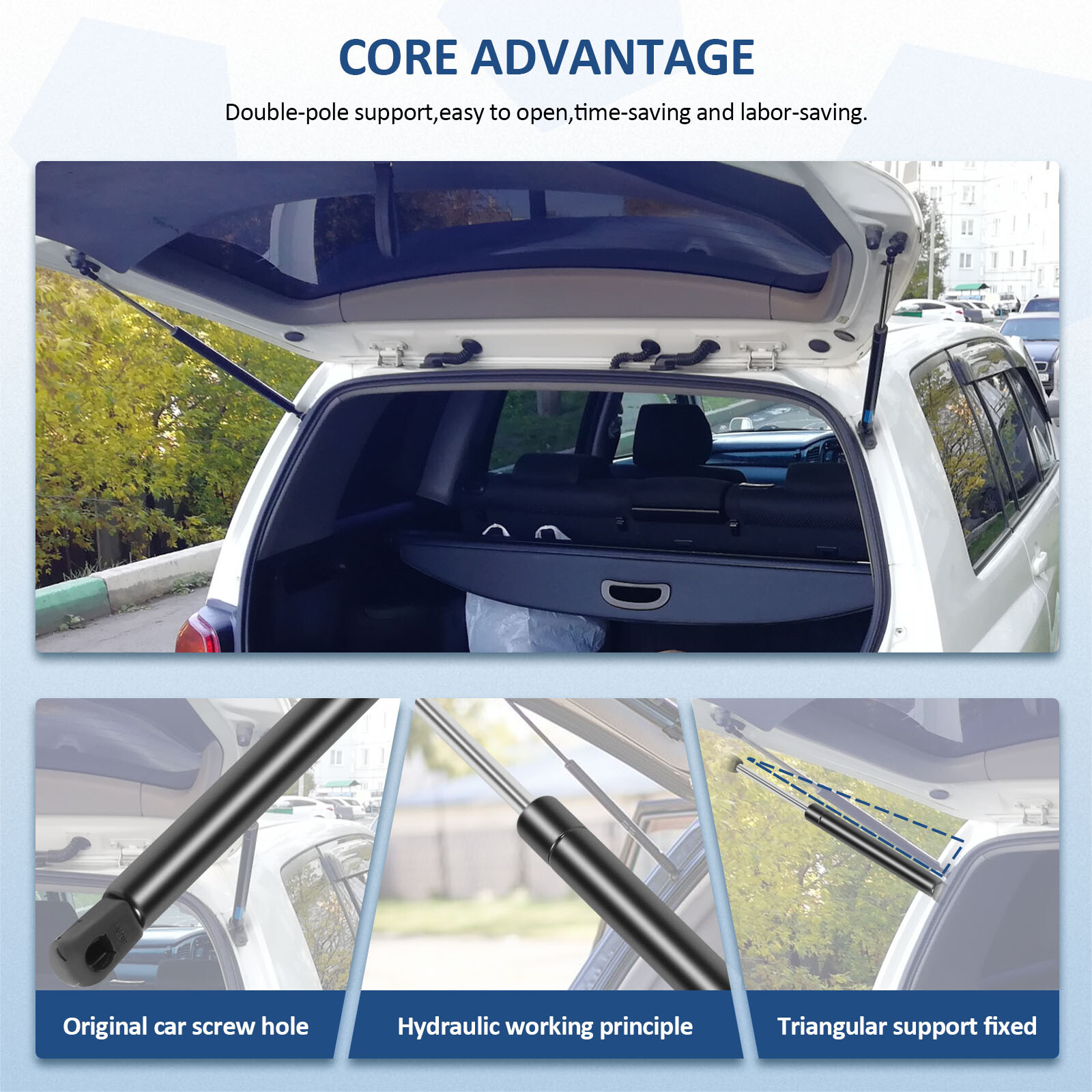 For 2008-2018 Dodge Challenger 2 Pcs Trunk Gas Spring Lift Support Struts Shocks