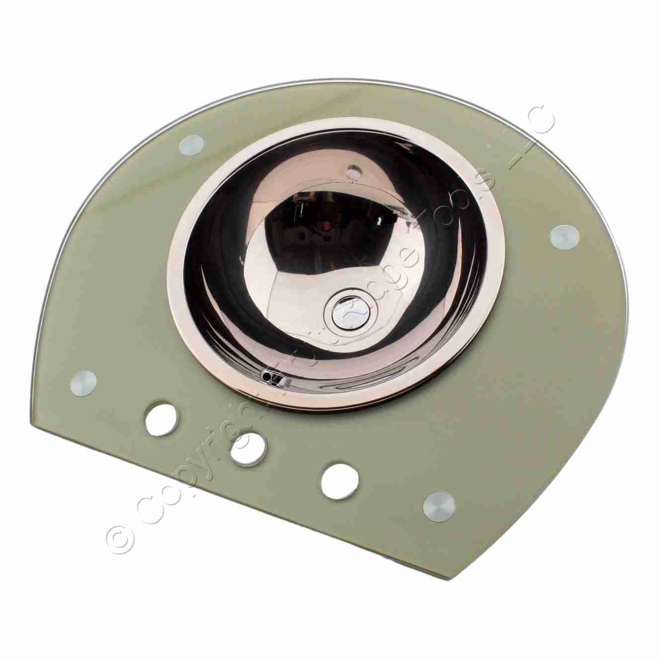 Decolav White Triangle Stainless Pedestal 3101T-P-WH