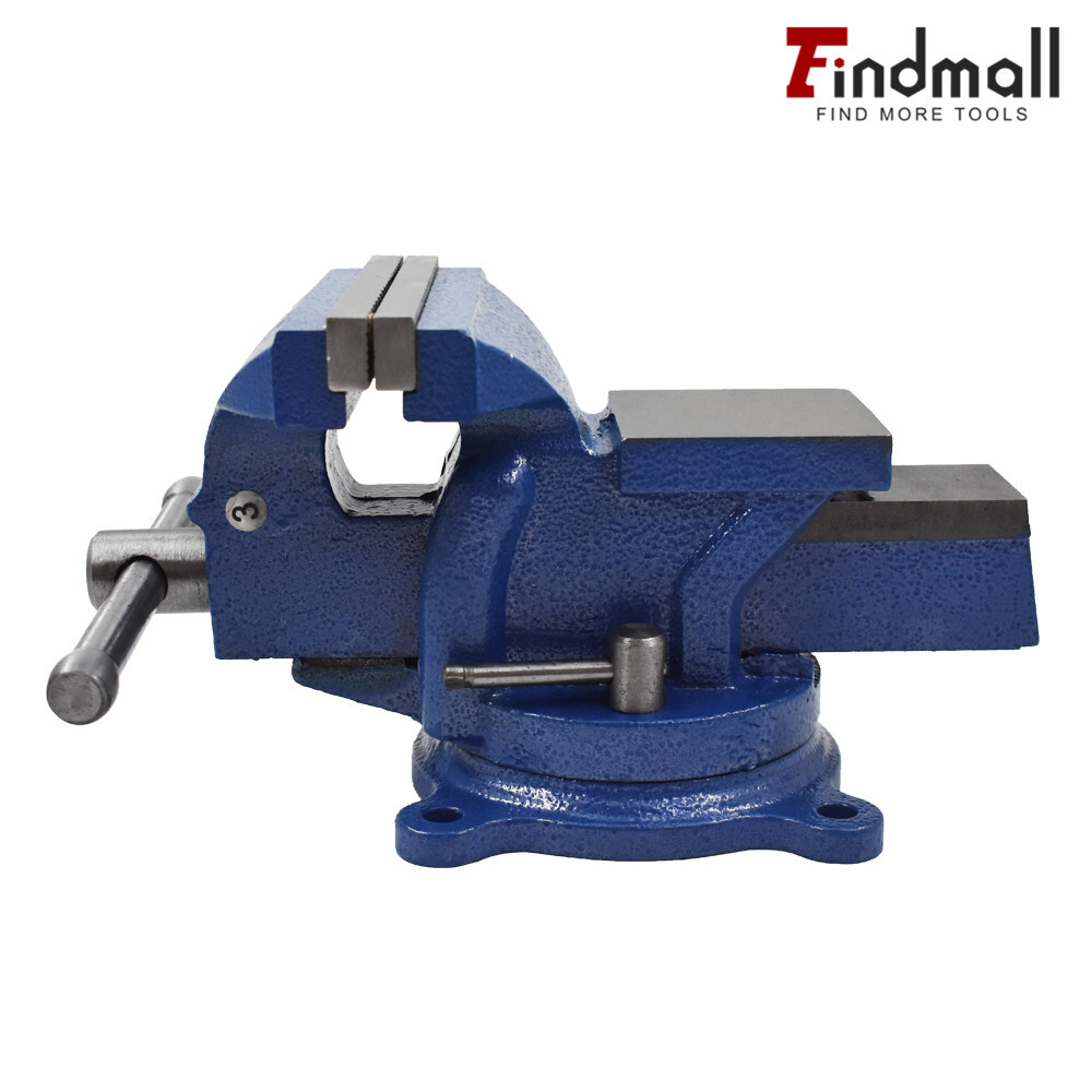 4" Bench Vise with Anvil Swivel Locking Base Table top Clamp Heavy Duty Vice