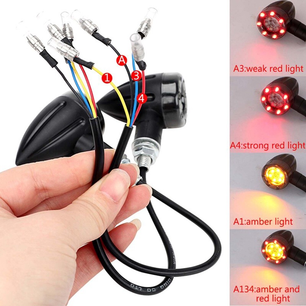 4X Turn Signal Lights FOR Honda Shadow VLX 600 Shadow ACE/ Aero/ Spirit 750 1100