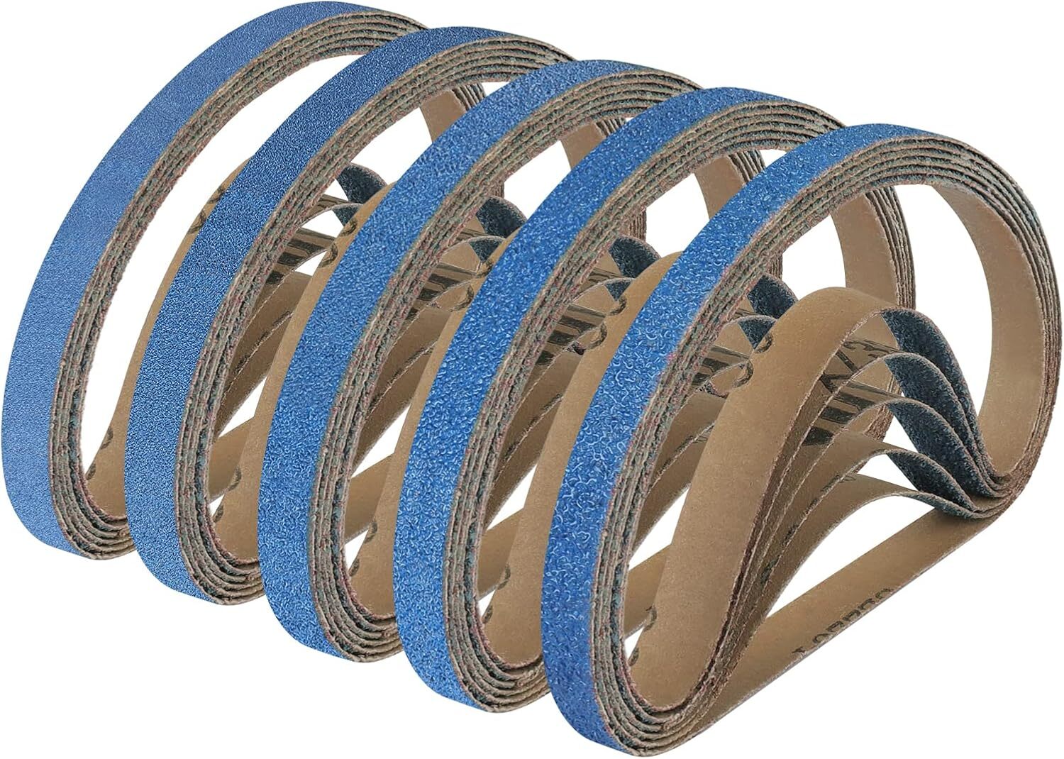 10x330mm Blue Zirconia Sanding Belts 40 Grit 3/8 Inch x 13 Inch For Belt Sander