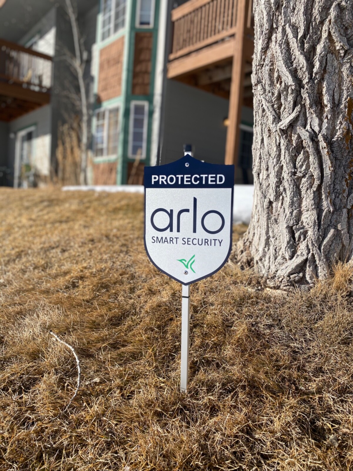 Arlo Protected Smart Security Yard Sign “ aluminum”- New And With 2- 3M Stickers