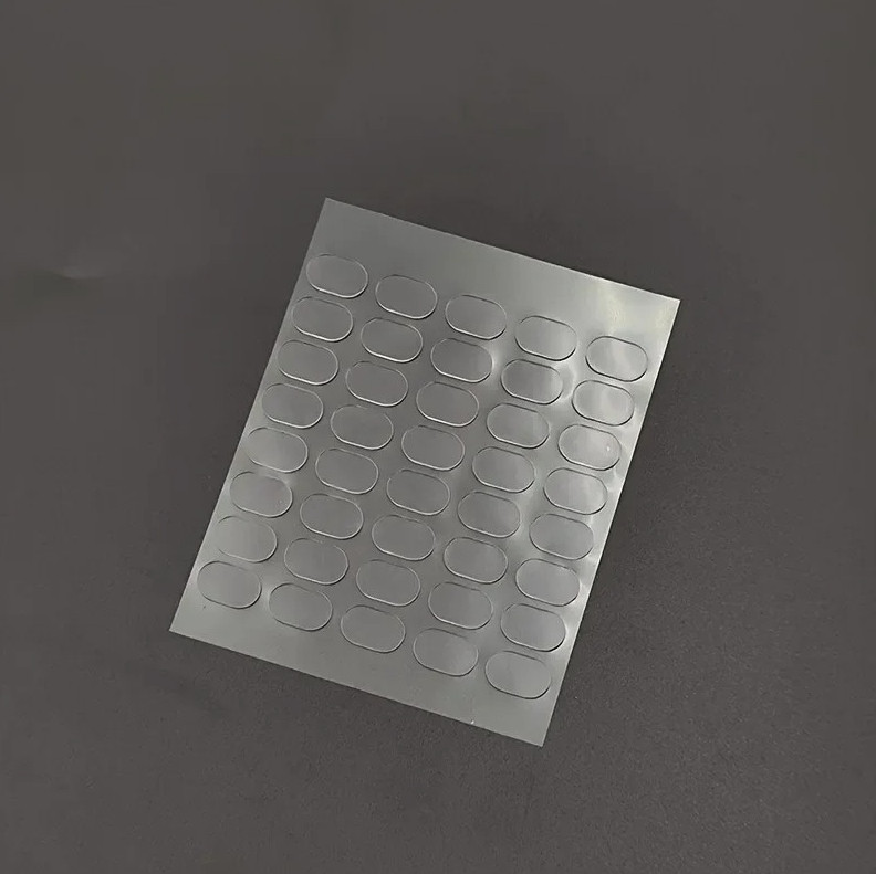 200pcs Transparent Double-Sided Tape Pads Non-Marking Anti-Skid Adhesive - NEW