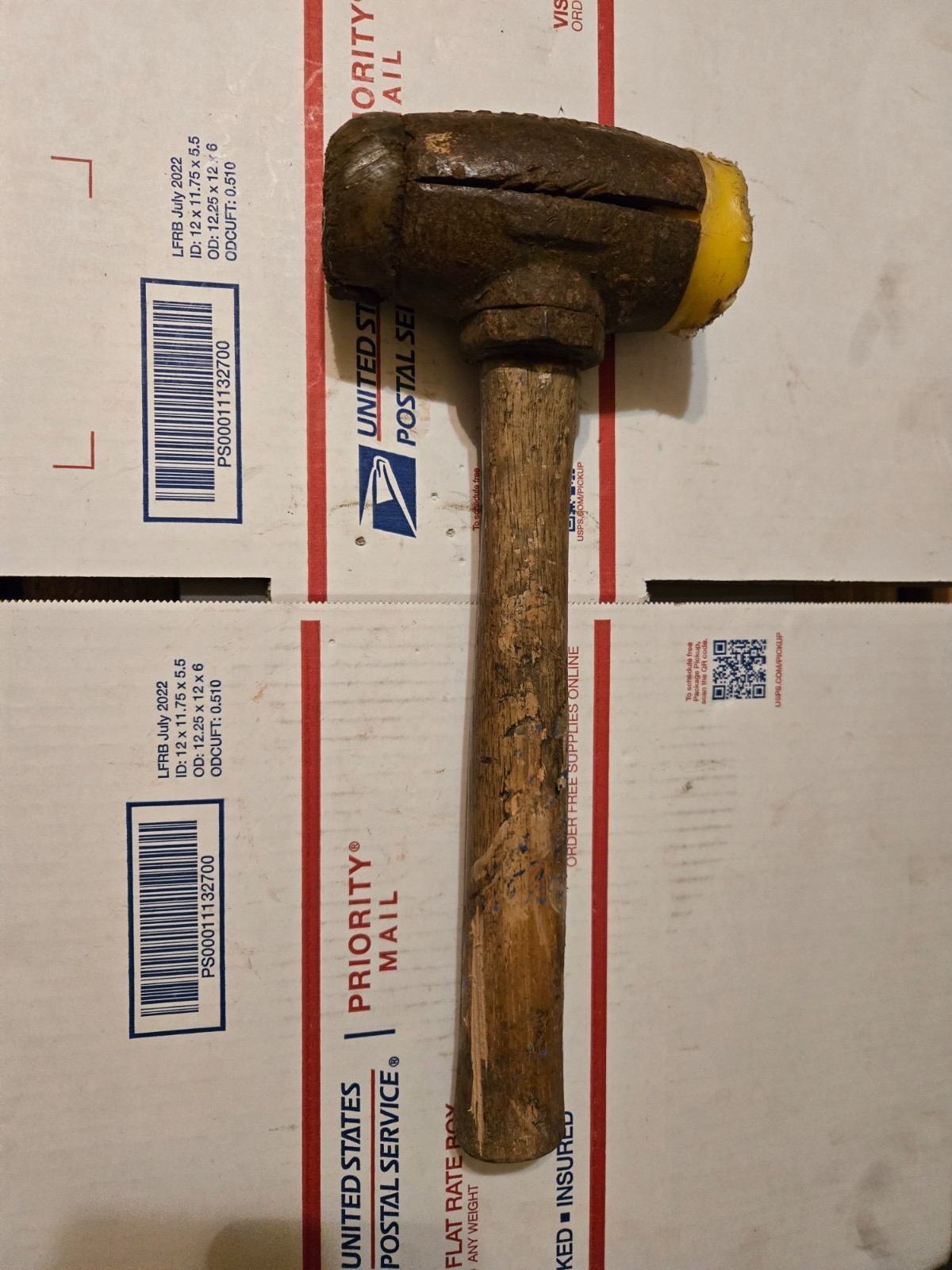 Garland No. 4 Split Head Rawhide Mallet Hammer