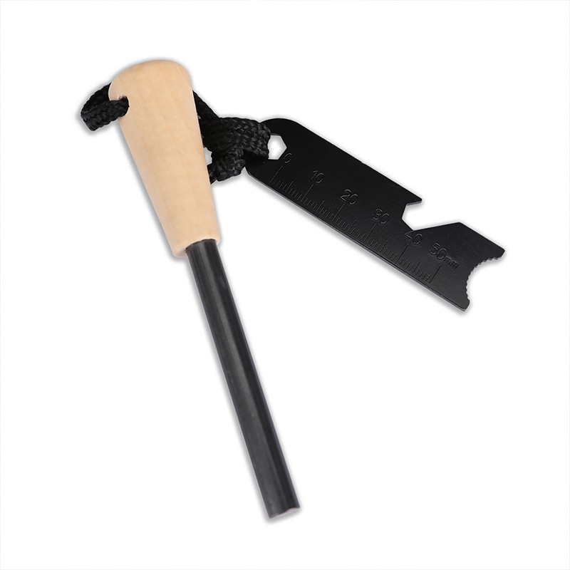 Fire Starter Flint Steel Striker Survival Kit Ferro Rod Outdoor Camping Tool New