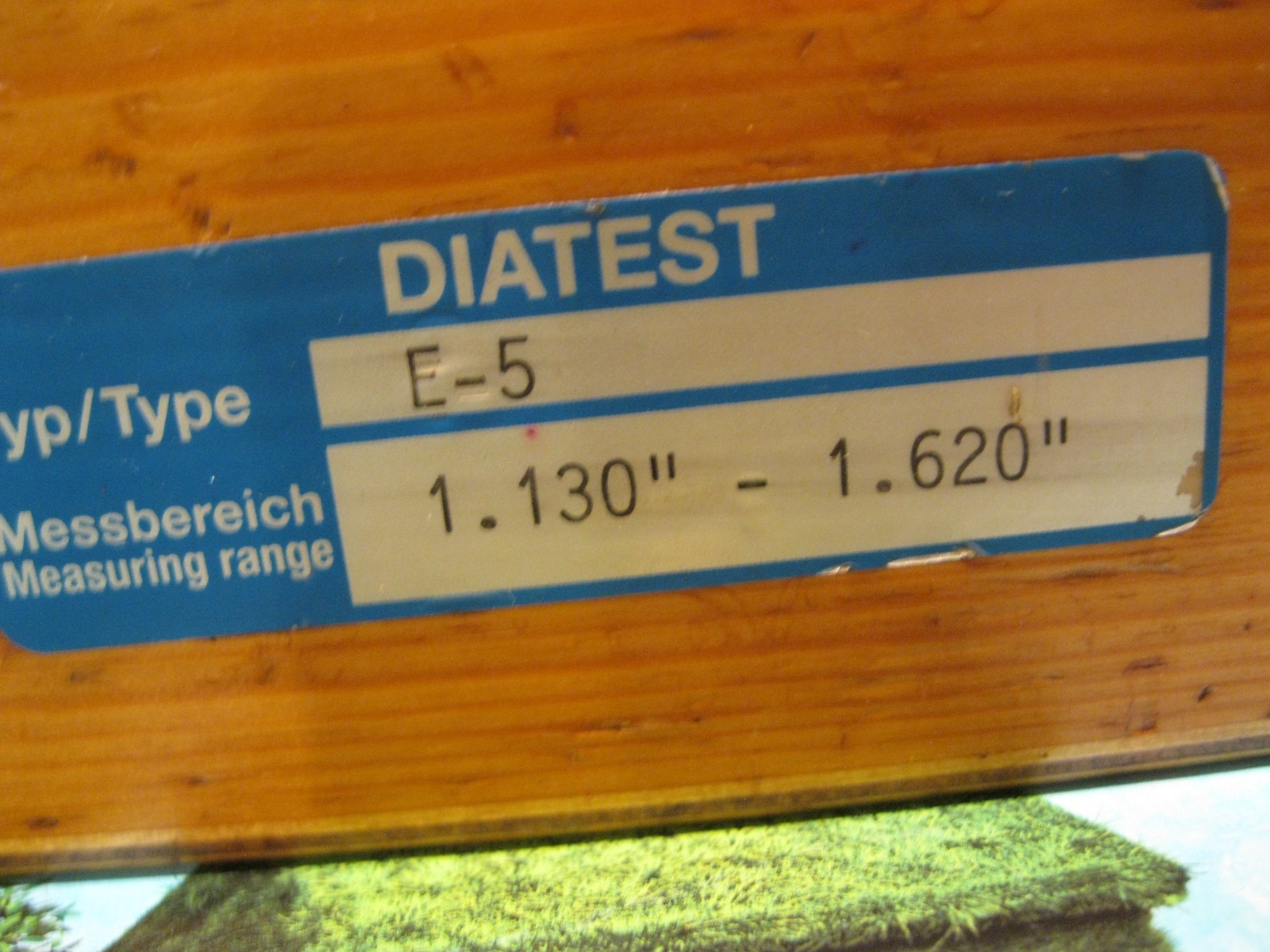 DIATEST THRU HOLE BORE GAGE 1.130-1.620 WITH 2 RINGS MACHINIST TOOLS